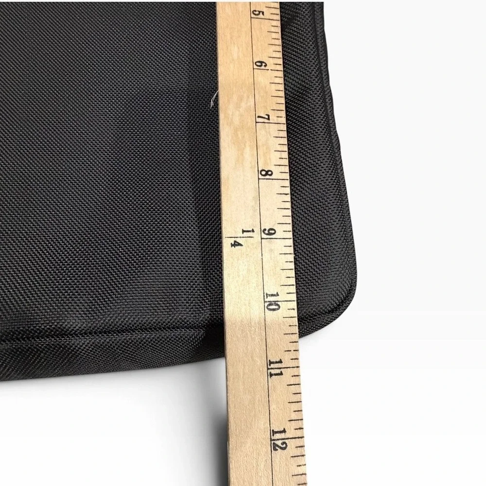 Tumi Laptop Sleeve Unisex Black Ballistic Nylon Padded Quilted 14 inch Case